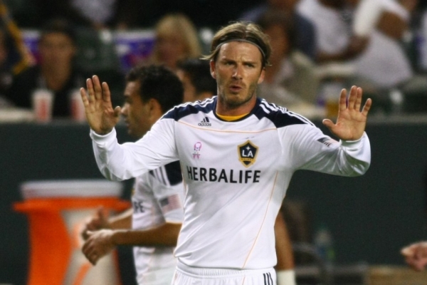 Anglický fotbalista David Beckham. Anglický fotbalista David Beckham.