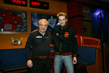 Jiří Raška na snímku s další českou skokanskou legendou Jakubem Jandou. Fotografie byla pořízena ve Frenštátu pod Radhoštěm z ledna 2006, kdy Janda vyhrál prestižní Turné čtyř můstků.  (Foto: Lucie Pařízková)