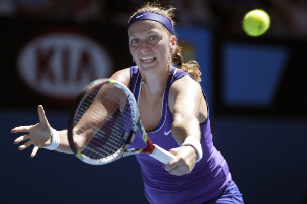 Petra Kvitová na tenisovém Australian Open.