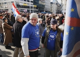 Manifestace se uskutečnila před nedělním referendem o vstupu Chorvatska do EU.