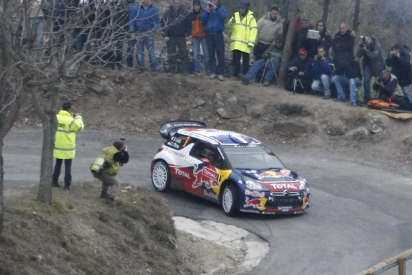 Vůz vítěze Rallye Monte Carlo Sébastiena Loeba.