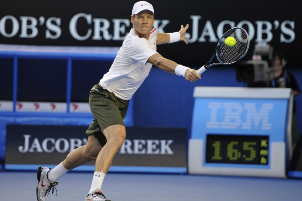Tomáš Berdych nestačil ve finále Australian Open na Rafaela Nadala. Tomáš Berdych nestačil ve finále Australian Open na Rafaela Nadala.