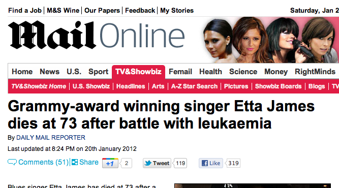 Daily Mail on-line. Daily Mail on-line.