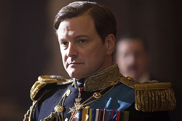 Colin Firth jako král Jiří VI. ve filmu Králova řeč.