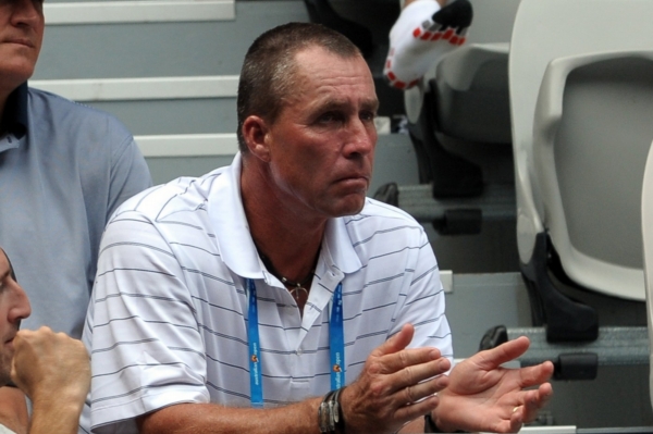 Ivan Lendl na utkání svého svěřence Andy Murrayho. Ivan Lendl na utkání svého svěřence Andy Murrayho.