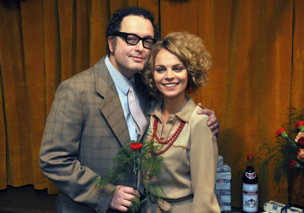 Herci Milena Minichová a Josef Polášek. Herci Milena Minichová a Josef Polášek.