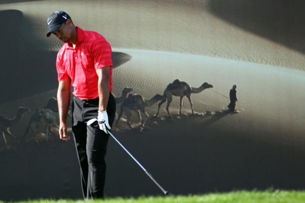 Tiger Woods v Abú Zabí obsadil třetí místo. Tiger Woods v Abú Zabí obsadil třetí místo.