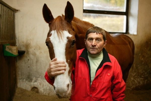Žokej Josef Váňa.