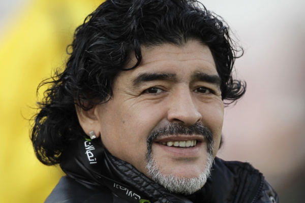 Fotbalová legenda Diego Maradona.