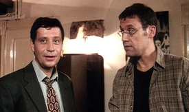 Pavel Kříž s Davidem Matáskem v posledním dílu Básníků.
