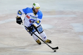 Nejproduktivnější hráč hokejové extraligy Radek Duda.