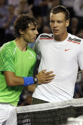 Tomáš Berdych má za sebou vyrovnané utkání s Rafaelem Nadalem na Australian Open.
