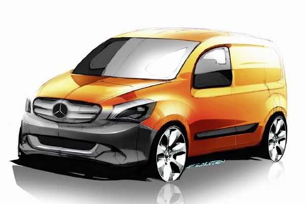 Malá městská dodávka s trojcípou hvězdou - Mercedes Citan.
