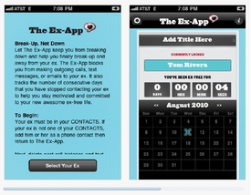 Aplikace The Ex-App zajistí, aby vám nechodily SMS,e-maily a hovory od bývalého přítele nebo přítelkyně. 