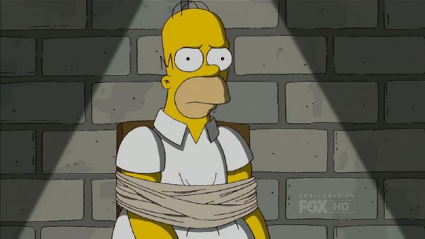 Homeru Simpsonovi hrozí v Íránu vězení...