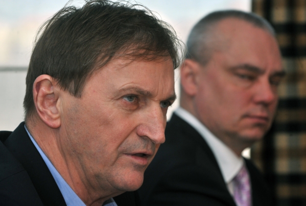Trenér české hokejové reprezentace Alois Hadamczik.