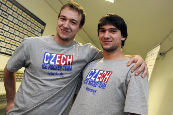 Bratři Jan (vlevo) a Jakub Kovářové na srazu reprezentace.