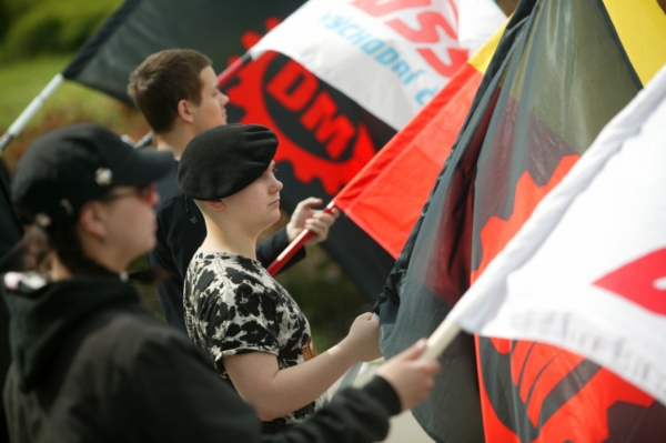Akcí nacionalistických uskupení se účastní řada absolventů školy i současní studenti (ilustrační foto).
