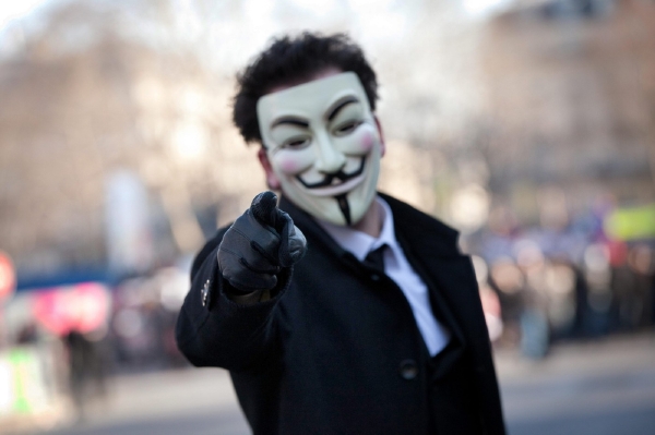 Hackeři z  hnutí Anonymous napadli stránky polských úřadů (ilustrační foto).