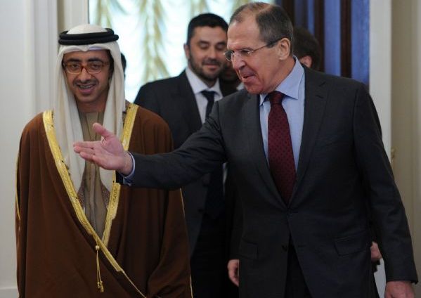Lavrov se svými kolegy z LAS. Lavrov se svými kolegy z LAS.