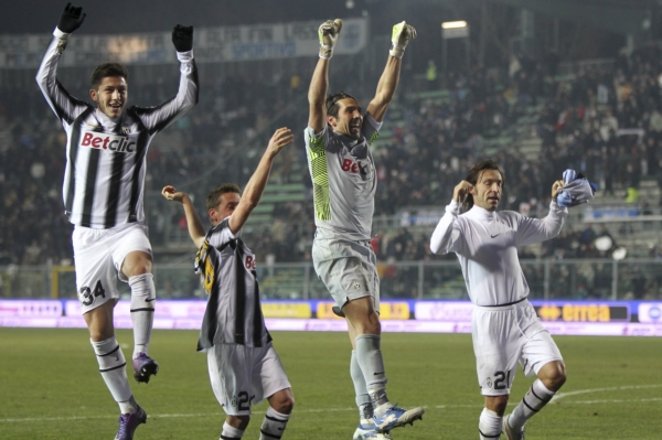 Radost fotbalistů Juventusu Turín.