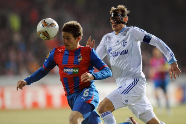 Momentka z utkání FC Viktoria Plzeň - Schalke 04. Momentka z utkání FC Viktoria Plzeň - Schalke 04.