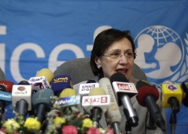 UNICEF bije kvůli Jemenu na poplach. Regionální ředitelka Maria Calivisová.
