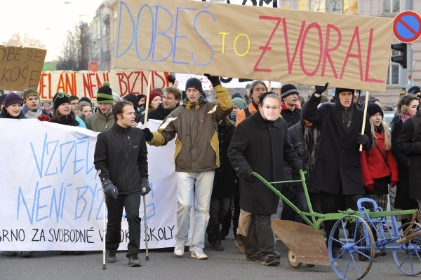 Studenti nejdou protestovat proti reformě poprvé.