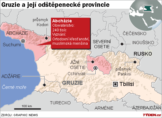 Abcházie.