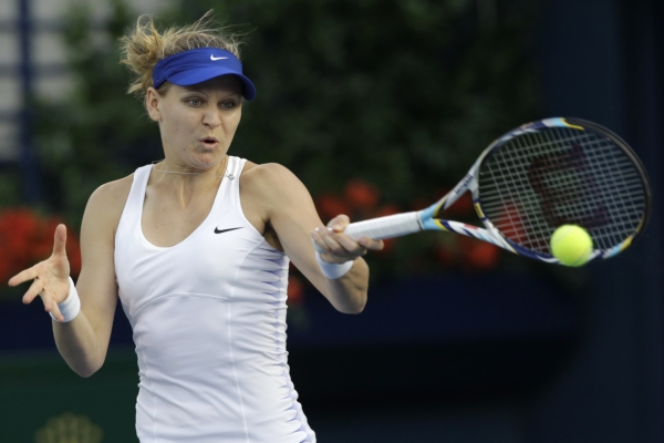 Tenistka Lucie Šafářová na turnaji v Dubaji.