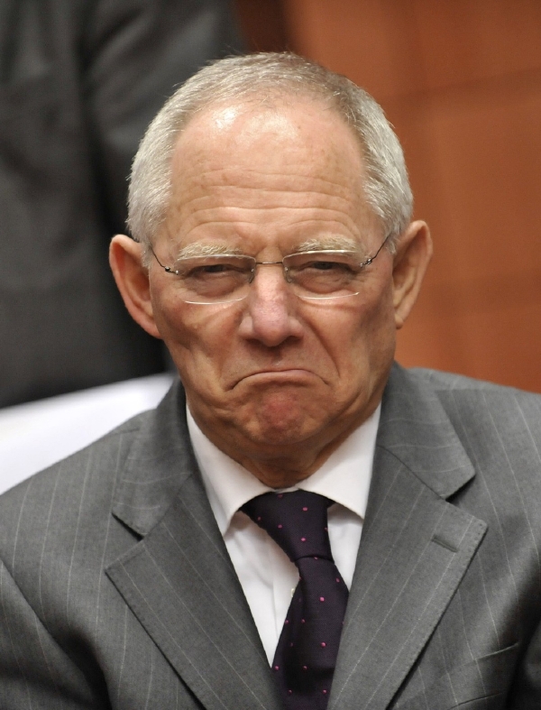 Německý ministr financí Wolfgang Schäuble.