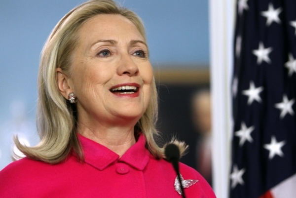 Ministryně zahraničí Hillary Clintonová.