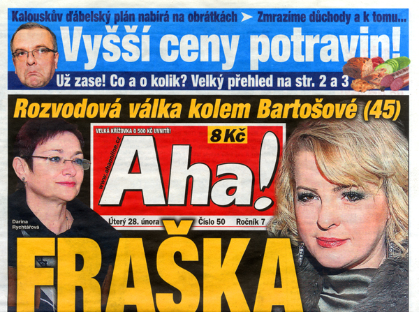 Vedením redakce deníku Aha! byl pověřen Radek Lain.