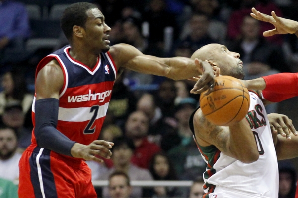Snímek z utkání Washingtonu s Milwaukee. Snímek z utkání Washingtonu s Milwaukee.