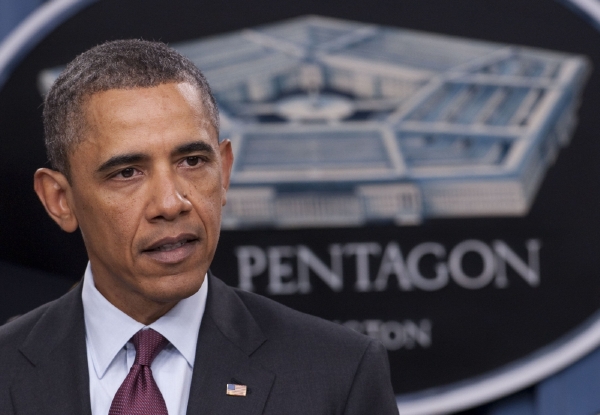 Barack Obama v Pentagonu. Barack Obama v Pentagonu.