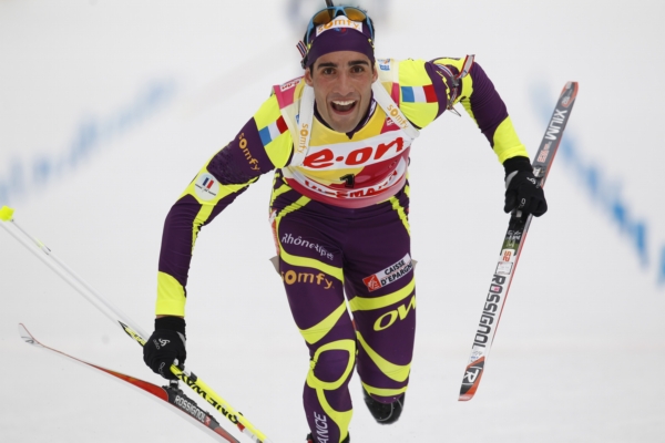 Francouzský biatlonista Martin Fourcade. Francouzský biatlonista Martin Fourcade.