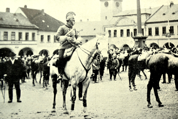 Arcivévoda Karel na náměstí v Ústí nad Orlicí.