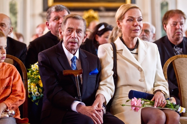 Václav Havel s manželkou Dagmar.