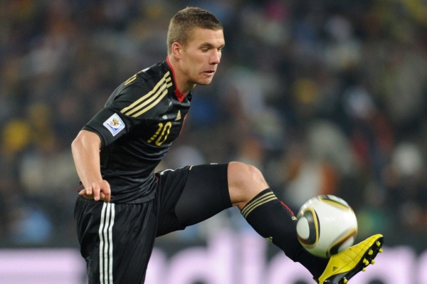 Německý fotbalový reprezentant Lukas Podolski. Německý fotbalový reprezentant Lukas Podolski.