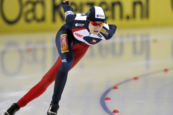 Martina Sáblíková obsadila na patnáctistovce třetí místo.
