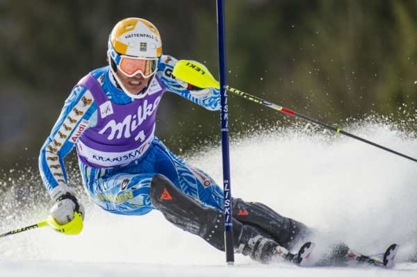 André Myhrer se v Kranjské Goře radoval ze svého prvního triumfu sezóny.