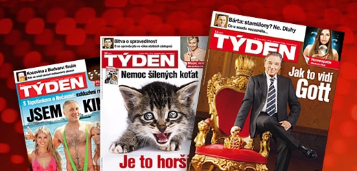TÝDEN zaznamenal jako jediný zpravodajský týdeník nárůst nákladu.