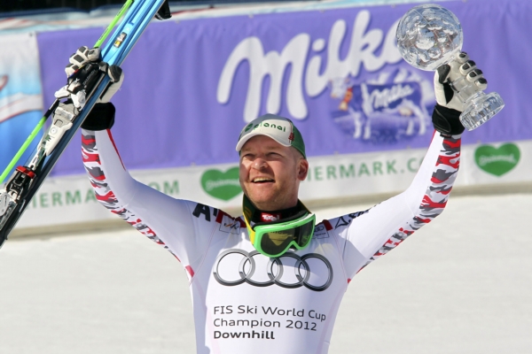 Rakouský sjezdař Klaus Kröll.