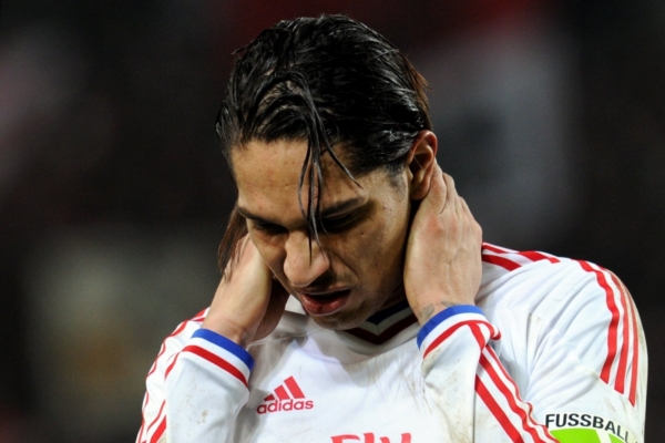Útočník Hamburku Paolo Guerrero. Útočník Hamburku Paolo Guerrero.