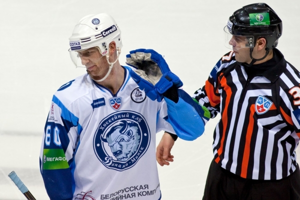 Libor Pivko (vlevo) v dresu Dinama Minsk. Libor Pivko (vlevo) v dresu Dinama Minsk.