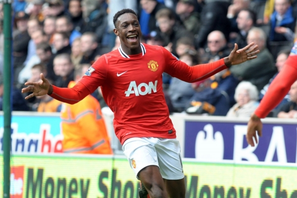 Danny Welbeck z Manchesteru United slaví svou branku.