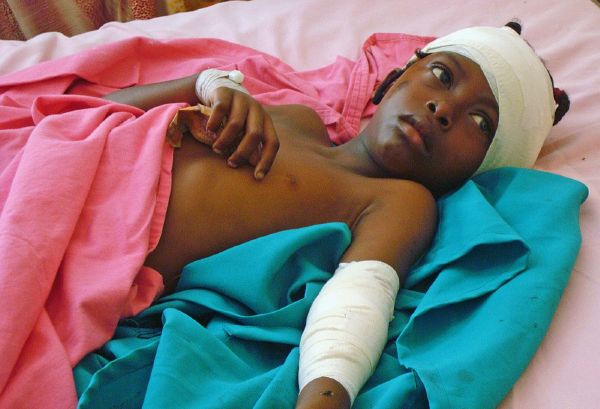 Sedmiletá Ismahan Mohamed Hussein útok přežila jako jediná ze své rodiny.