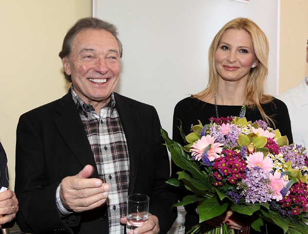 Karel Gott s manželkou Ivanou.