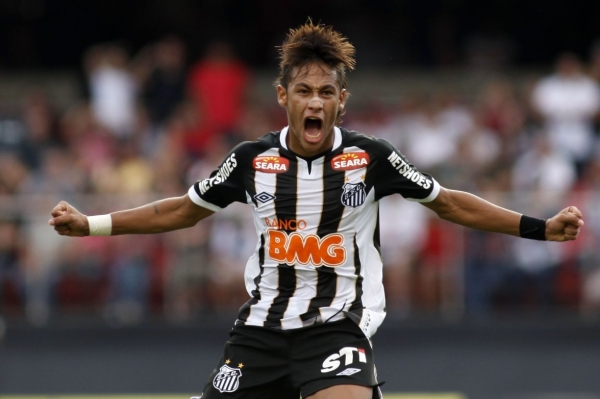 Brazilský fotbalový zázrak Neymar. Brazilský fotbalový zázrak Neymar.