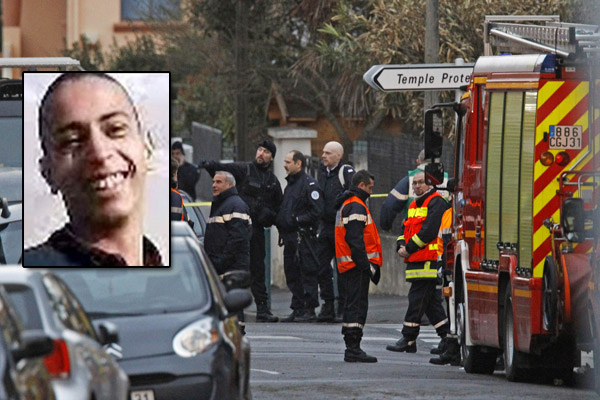 Do bytu toulouského vraha vtrhli policisté.